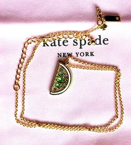 Kate Spade New York Lime Mini Pendant Chain Necklace. Fashion Jewelry. New - Picture 1 of 13