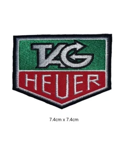 TAG HEUER Parche Bordado Coser Plancha en Parches Transferencia Ropa Camisas Gorras - Imagen 1 de 3