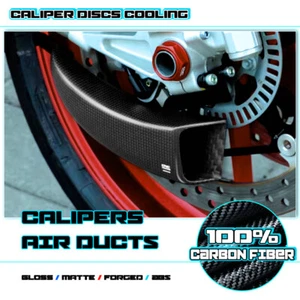 Motorcycle Caliper Brake Air Duct Carbon Fiber / ABS Fit SUZUKI GSX-S1000 16-18 - Imagen 1 de 74