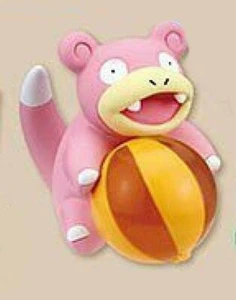 MINI FIGURA POKEMON SLOWPOKE CON BOLA DE PLAYA VERANO SOL TAKARA TOMY TOY - Imagen 1 de 3