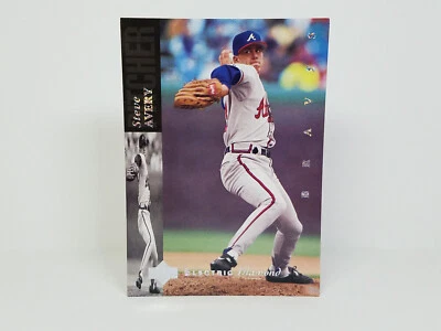 1994 Upper Deck #420 Steve Avery, Atlanta Braves - Electric Diamond Parallel - Image 1 of 2