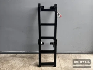 Black 850mm High Universal Aluminium Rear Ladder for Ute Canopy 4WD TRUCK - Picture 1 of 12