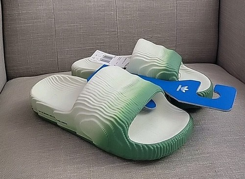 Nuove diapositive Adidas Originals Adilette 22 Magic Lime Desert Sand taglie 8 12 13