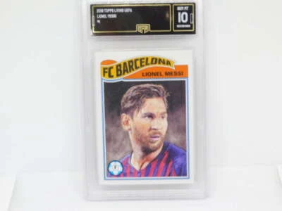 2019 Topps UCL Champions League Living Set #1 Lionel Messi FC Barcelona GMA 10 S - Image 1 of 2