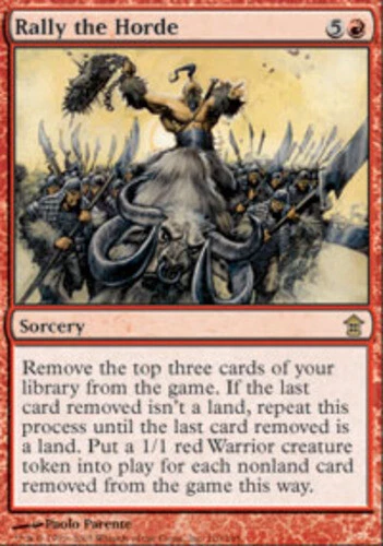 Rally the Horde ~ Lightly Played Saviors of Kamigawa MTG Magic UltimateMTG Red C - Image 1 of 1