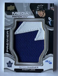 MITCH MARNER 2022-23 Premier MEGA PATCH /26 SP #22/26 UD 22/23 CHEST LOGO #PMPMM - Picture 1 of 2