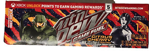 NEW LE MTN DEW GAME FUEL CITRUS CHERRY FLAVORED SODA 12 PACK 12 FLOZ CANS HALO