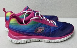 Skechers Womens Flex Appeal 12067 Multicolor Running Shoes Sneakers Size 7.5 - Picture 1 of 7