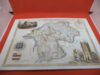 cumbria WESTMORELAND new art print repro ANTIQUE COUNTY MAP thomas moule 1800s - Image 1 of 2