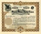 Mansfield Mining and Smelting Co. - Certificat boursier (non annulé) - Stock minier