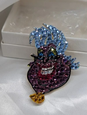 Broche prendedor Disney pavé de diamantes de imitación La Sirenita URSULA 2002 Foto 1 de 4