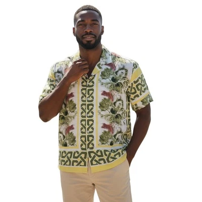 boohooMan Men's Shirt Size XLarge Multicolour Short Sleeve Beach Casual New - Image 1 of 4