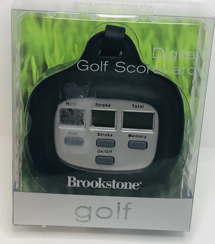 Cartão de pontuação digital de golfe Brookstone novo - Imagem 1 de 3