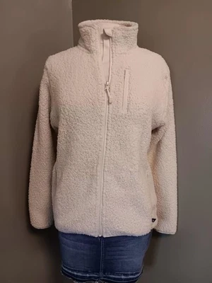 Chaqueta polar Eddie Bauer nueva con etiquetas para mujer cremallera completa talla XS marfil  Foto 1 de 4