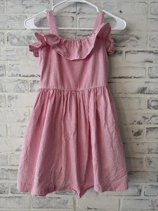 POLO Ralph Lauren Girls Sz 8 Big Girls Striped Seersucker Dress - Picture 1 of 10