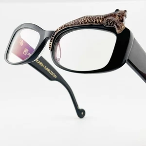 RARE ANNA-KARIN KARLSSON Black Frame ROSE ET L’AVENIR Leopard Eyeglass - Picture 1 of 16