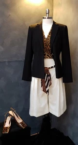 Lafayette 148 New York Schwarz Blazer Anzugjacke 10 Neu mit Etikett - Bild 1 von 13