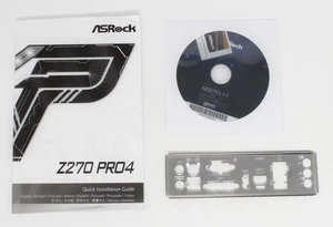 Asrock Z270 Pro4 - SET Instrukcja obsługi ATX IO Shield Slotblende Driver CD (#9669) - Zdjęcie 1 z 1
