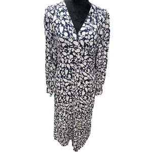 Boden Tea Dress Button Midi Paisley Floral Garden Long Sleeve Cottagecore 6R - Picture 1 of 9