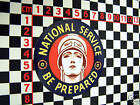 National Service Sticker - Classic Car Sticker Retro Period British GB England