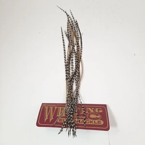 Whiting Grizzly Variant Feathers Med Thin 8-12" Euro Hackle Dry Fly Extensions - Picture 1 of 5