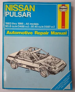 Haynes Repair Manual 876 Nissan Pulsar 1983 - 1986 All Models - Foto 1 di 4