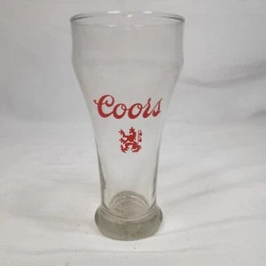 Coors Vintage Beer Drinking Glass Clear w/Red Lion Logo 1970s 8oz   - Picture 1 of 5
