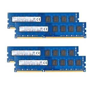 32GB KIT (4x 8GB) 4GB 2GB DDR3 1600MHz PC3-12800U DIMM Memory RAM For Hynix LOT - Picture 1 of 13