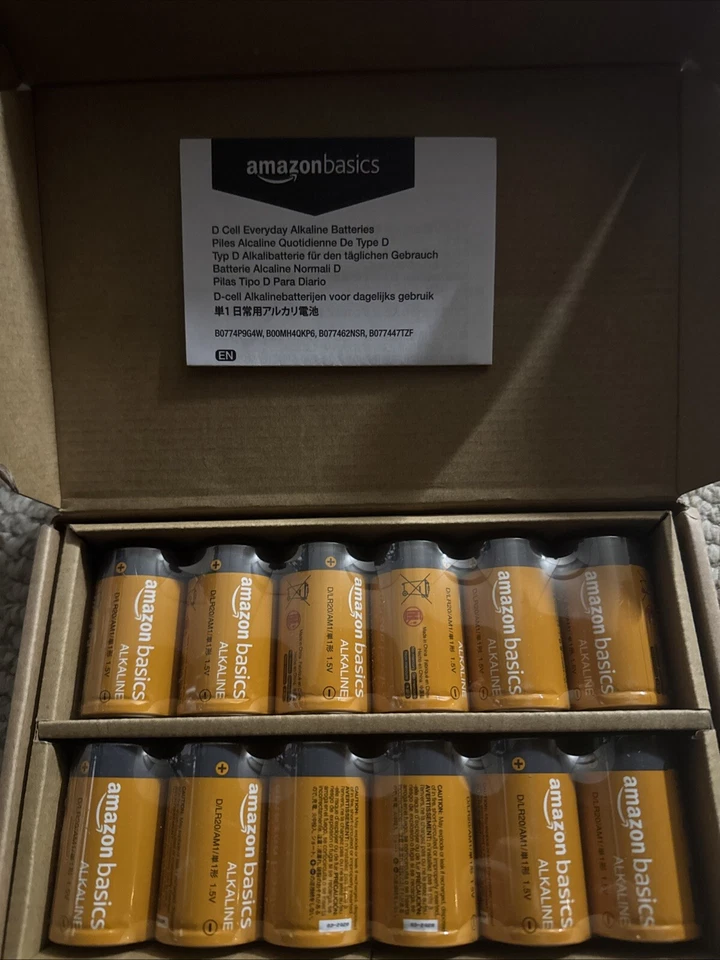 Amazon Basics D Performance Alkaline Batteries 12ct  - Image 1 of 1
