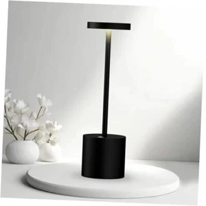 Rechargeable Cordless Table Lamp,LED Battery Operated Desk Lamp Outdoor Black - Picture 1 of 7