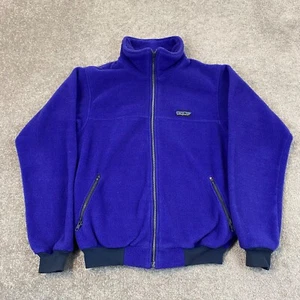 Chaqueta de Colección PATAGONIA Para Hombre Pequeña Azul Polar Cremallera Completa Bombardero 25011 Hecha en EE. UU. - Imagen 1 de 10