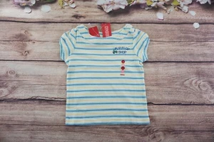 Vintage Gymboree Pool Party Baby Mädchen blau & gelb auffällige Streifen Top Größe 4 neu mit Etikett - Bild 1 von 6