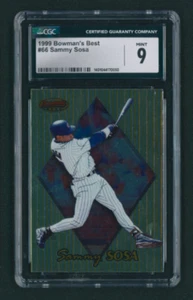 1999 Bowman's Best Sammy Sosa #66 CGC 9 MINT CHICAGO CUBS GREAT - Picture 1 of 2