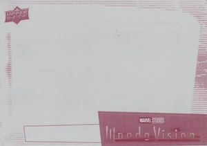 2023 Upper Deck WandaVision Magenta Printing Plate 1/1 8 - Picture 1 of 2