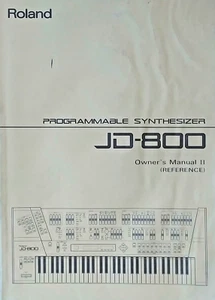 Roland JD-800 Synthesizer Original Reference Owner's Manual Book II 1991, Japan. - Picture 1 of 5