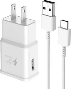 ADAPTIVE FAST CHARGING WALL CHARGER ADAPTER FOR SAMSUNG S7 S8 S9 Note 7 8 9 - Picture 1 of 5