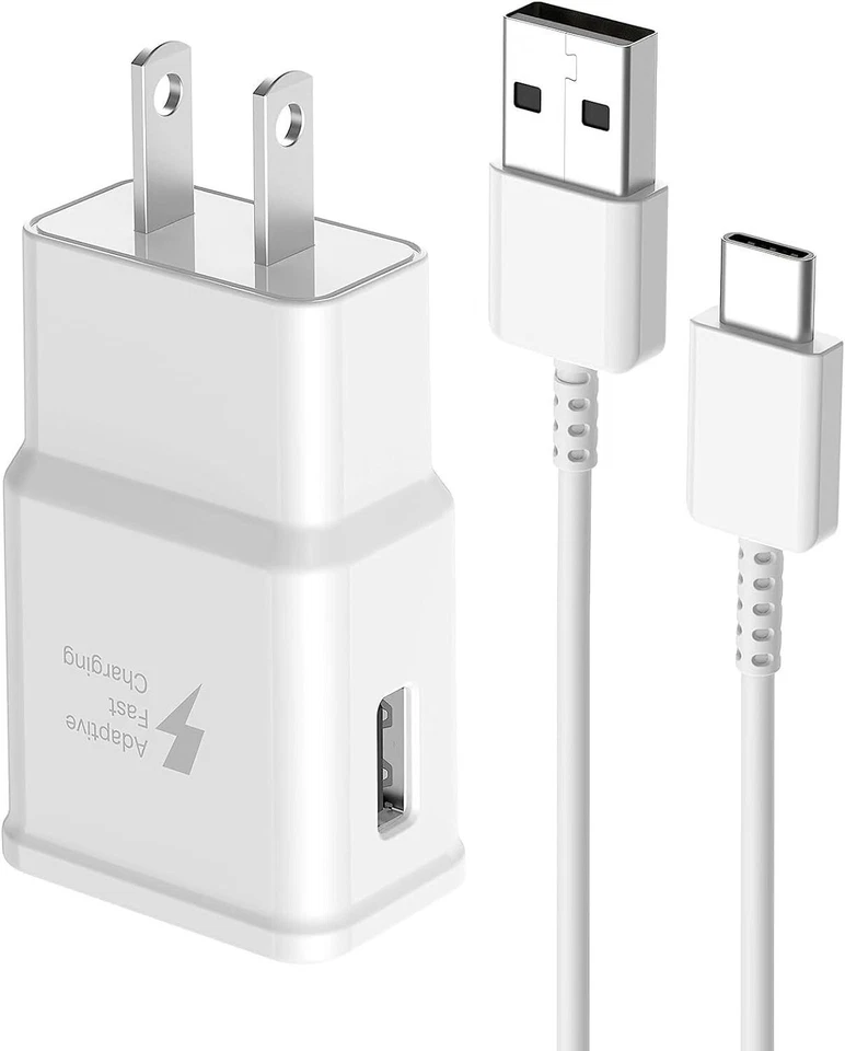 ADAPTIVE FAST CHARGING WALL CHARGER ADAPTER FOR SAMSUNG S7 S8 S9 Note 7 8 9  - Image 1 of 4