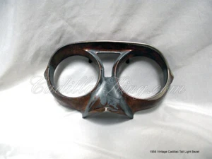 58 Cadillac Chrome Tail Light taillight Bezel 58 Good Condition 1958 - Picture 1 of 12