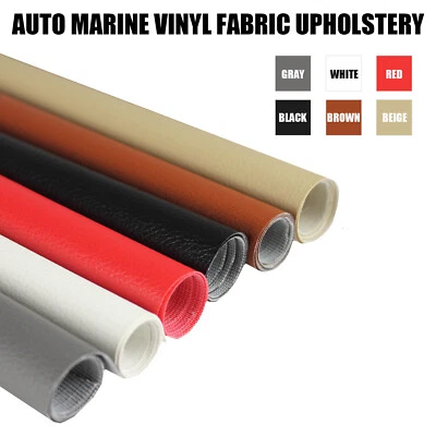 Marine Cars Vinyl Fabric Upholstery Grade Faux Leather Boat Auto Replacement - Image 1 of 4