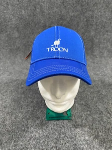 Cappello Troon Pukka Blu e Bianco Strapback Ricamato NUOVO 1366 - Foto 1 di 16