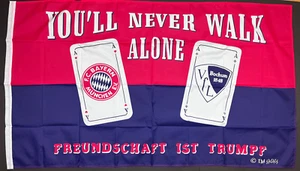 FC Bayern München - VfL Bochum Freundschaft Fahne Flagge Flag Fussball #640 - Bild 1 von 3