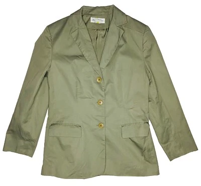 Blazer ligero Brooks Brothers beige gris para mujer; hecho en EE. UU.; 8 Foto 1 de 4