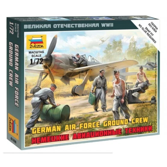 Zvezda 6188 - 1/72 Wargame Addon German Airforce Ground Crew - Neu