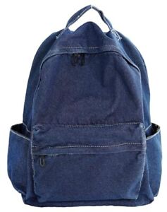 Denim Backpack Casual Style Lightweight Jeans Backpacks Classic Retro Travel ...