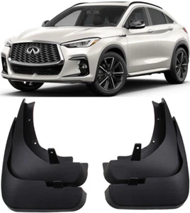 Genuine Front & Rear Molded Splash Guards Mud Flaps For 2022-2025 Infiniti QX55 - Picture 1 of 12