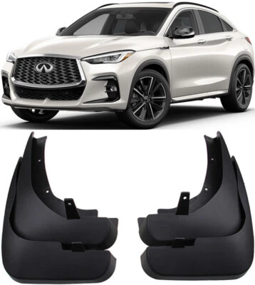 Genuine Front & Rear Molded Splash Guards Mud Flaps For 2022-2025 Infiniti QX55 - Image 1 of 4