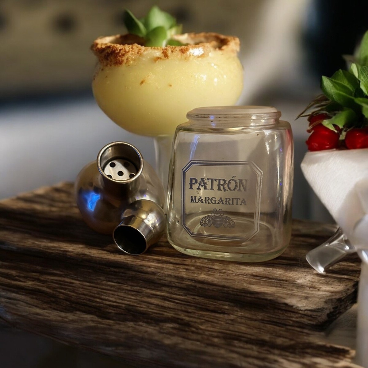 Caja De Condimento De Cóctel De 3 Niveles Con Borde Para Bar | Meses Sin Interés