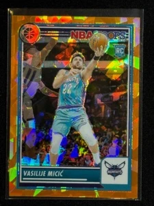 Vasilije Micic (RC) 2023-24 Hoops Premium Stock - Orange Cracked Ice /125 #75 - Picture 1 of 2
