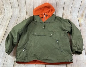 Vintage 90s Limited Outdoors Big Air Pullover Green Ski Coat Fleece Lined Medium - Picture 1 of 7