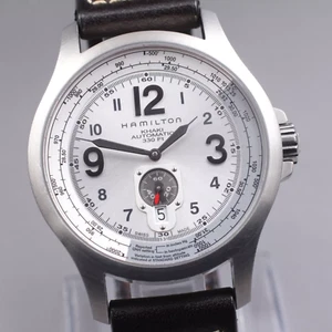 N MINT*Box Hamilton Khaki Aviation H765150 Automatic 44mm Silver Men's Watch JP - Picture 1 of 21